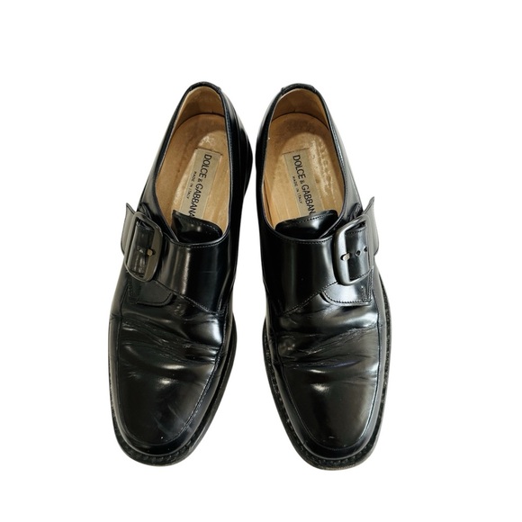 Dolce & Gabbana men’s leather buckle loafers EUC main image 8